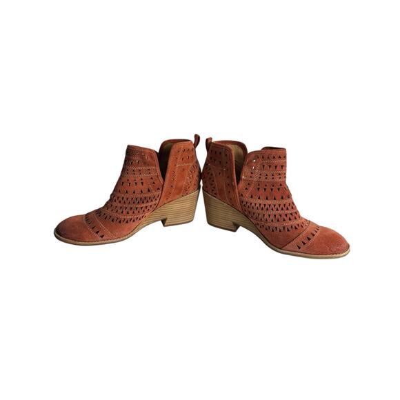 Sofft‎ Sallie Ankle Boot Spice Orange Womens Size 11 Medium Nice Used Condition - Picture 7 of 11